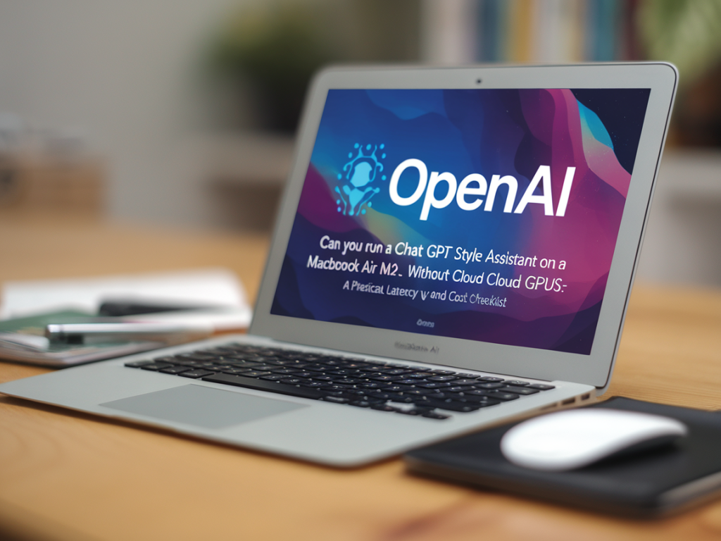 Can you run a chatgpt-style assistant on a macbook air m2 without cloud gpus? a practical latency and cost checklist