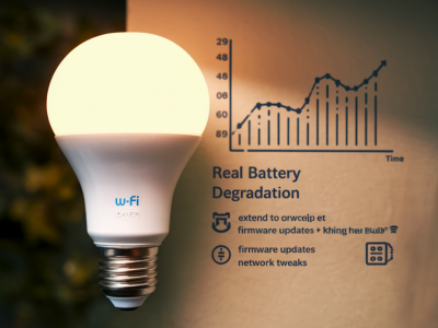 How to measure real battery degradation caused by cheap wi‑fi smart bulbs and extend their lifespan with firmware and network tweaks
