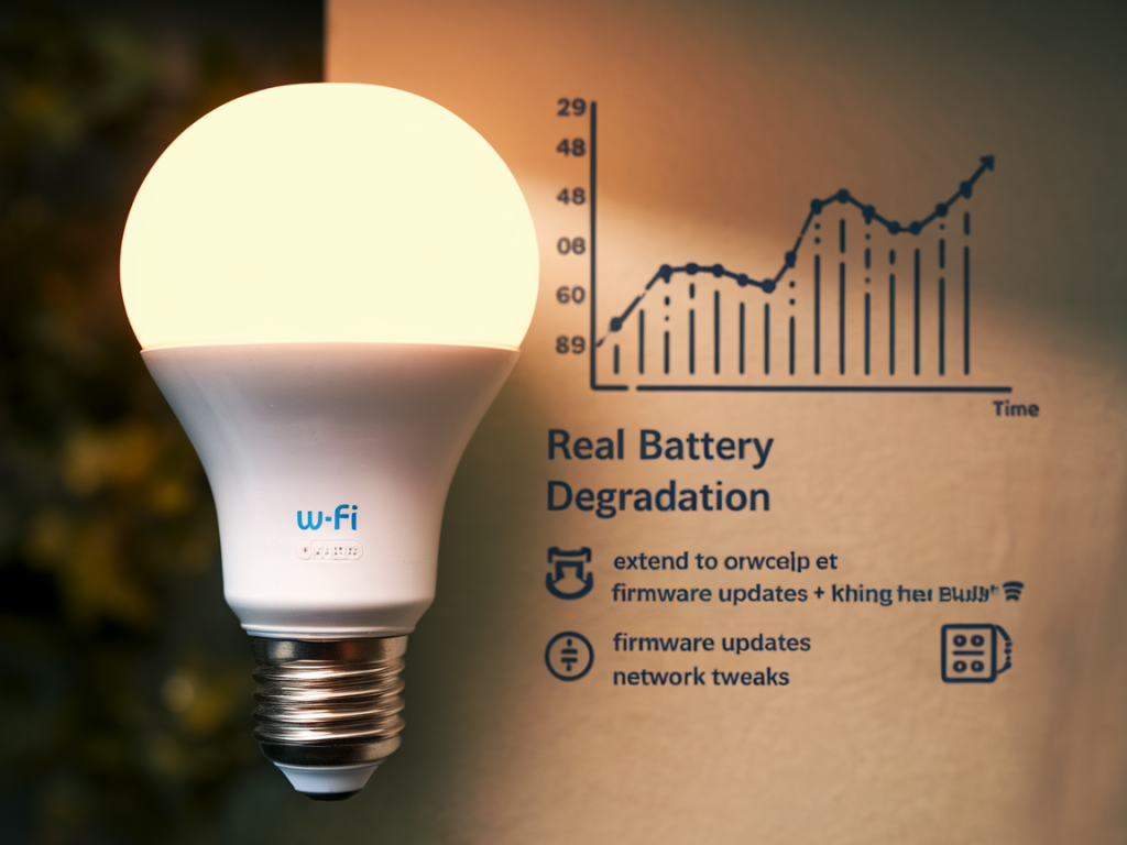 How to measure real battery degradation caused by cheap wi‑fi smart bulbs and extend their lifespan with firmware and network tweaks