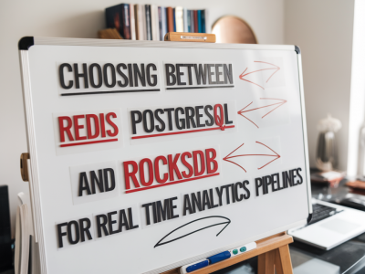 Choosing between Redis, PostgreSQL, and RocksDB for real-time analytics pipelines